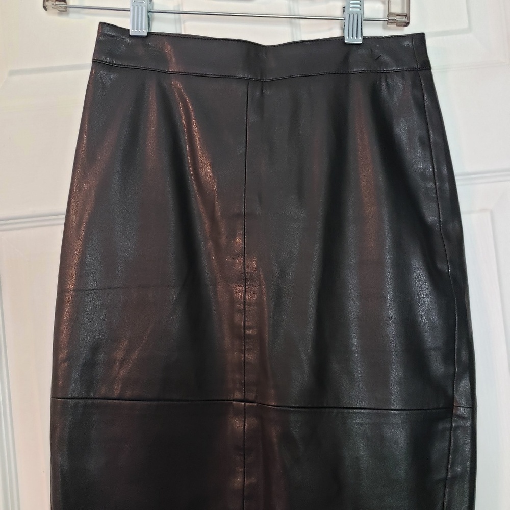 Faux leather skirt  